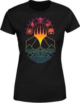Magic The Gathering Colour Linework Design Women's T-Shirt - Black - 3XL Zwart