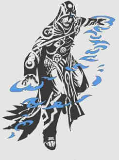 Magic The Gathering Jace Character Art T-shirt - Grijs - 4XL