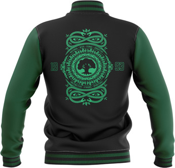 Magic The Gathering Magic: The Gathering Forest Roundel Varsity Jacket - Black/Green - M Meerdere kleuren