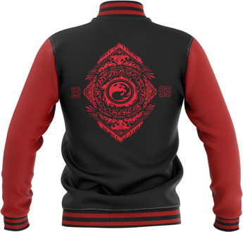 Magic The Gathering Magic: The Gathering Mountain Roundel Varsity Jacket - Black/Red - XL Meerdere kleuren
