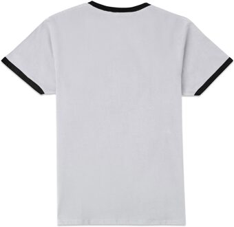 Magic The Gathering Magic: The Gathering Retro Logo Unisex Ringer T-Shirt - White/Black - M Wit