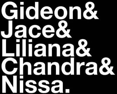 Magic The Gathering Names Women's T-Shirt - Black - M - Zwart