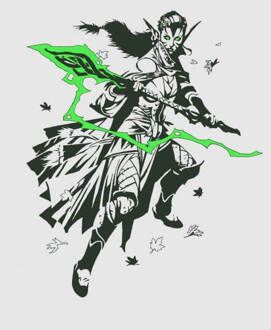 Magic The Gathering Nissa Character Art Dames T-shirt - Grijs - 4XL