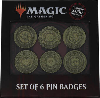 Magic the Gathering Pin Badge 6-Pack Limited Edition Mana Symbol