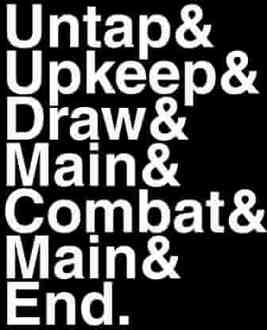 Magic The Gathering T-Shirt Turn Phases Size L