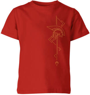 Magic: The Gathering Theros: Beyond Death Asymmetrical Helmet Kids' T-Shirt - Red - 122/128 (7-8 jaar) Rood - M