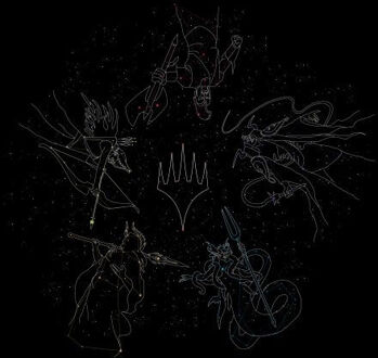 Magic: The Gathering Theros: Beyond Death Gods Constellation Women's T-Shirt - Black - M Zwart