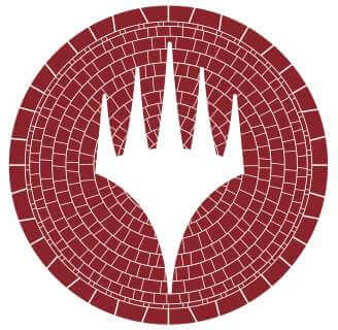 Magic: The Gathering Theros: Beyond Death Planeswalker Symbol Unisex Ringer T-Shirt - White/Red - XL Wit