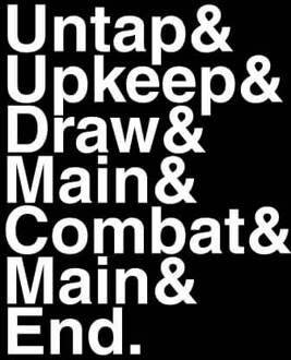 Magic The Gathering Turn Phases Women's T-Shirt - Black - 3XL - Zwart