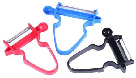 Magic Trio Dunschiller Set Slicer Shredder Julienne Cutter Multi Schil Rvs Dunschiller Blade Zesters Keuken Gereedschap-Rood China zwart