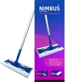 Magic Vloerwisser Starterkit Met 10 Doekjes 28X22 Cm