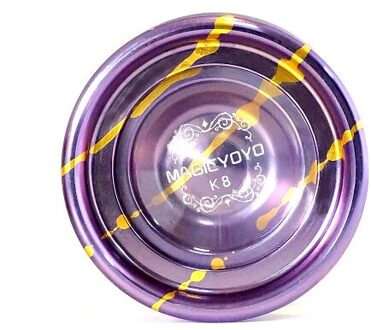 Magic Yoyo K8 Luipaard Yoyo Metalen Lager Professionele Yoyo Speelgoed Speciale Props Diabolo Jongleren paars