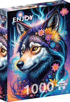 Magical Wolf Portrait Puzzel (1000 stukjes)