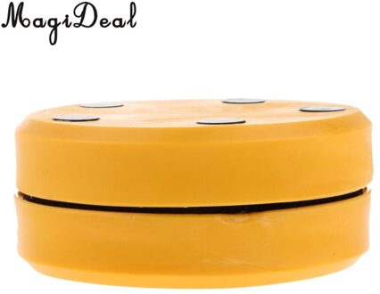 Magideal 1 Paar Vervanging Skateboard Slider Blok Palm Pucks Voor Sliding Handschoenen Outdoor Longboarding Skateboarden 80 Mm Dia. geel