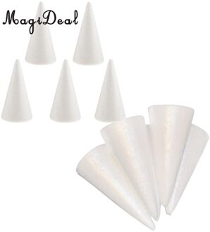 Magideal 10 Pcs Kegelvorm Diy Kerstboom Piepschuim Schuim Materiaal 100 Mm 150 Mm