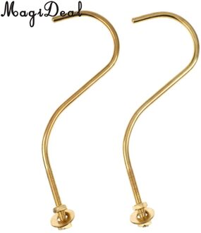 Magideal 2 Stuks Messing Biljart Snooker Pool Tafel Rand Haak Cue Rekken Cue Houder