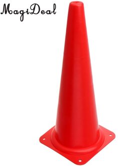 Magideal 48 Cm/18.9 "Tall Duurzaam Veiligheid Kegel Voor Sport Training, Voetbal, Paardensport, Bouw, verkeer, School rood
