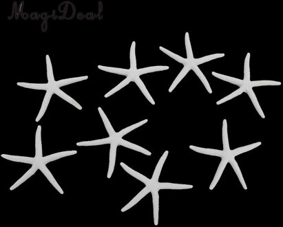 Magideal 8 Stuks Hars Zeester Aquarium Aquarium Home Party Bruiloft Ornamenten Decor Wit 10 Cm