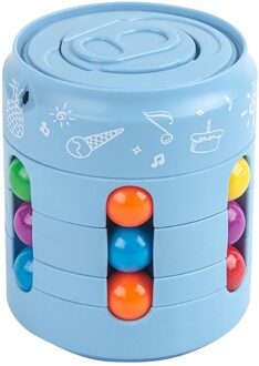 Magie Kan Spinning Top Kinderen Decompressie Speelgoed Vingertop Spinning Top Kinderen Decompressie Creatieve Puzzel Speelgoed blauw