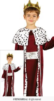 Magisch Verkleedpak Koning Kind Rood Rood - Zalm