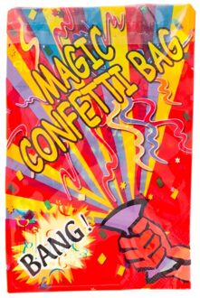 Magische confetti knalzakjes - 10 zakjes Multikleur - Print