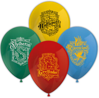 Magische Hogwarts Potter Ballonnen (8st) Multikleur - Print