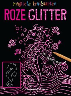 Magische kraskaarten: roze glitter