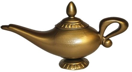 Magische lamp verkleed accessoire - goud - kunststof - 1001 nacht/Arabisch feest thema
