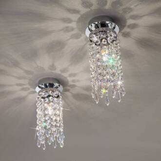 Magische plafondlamp CHARLESTON Chroom, transparant