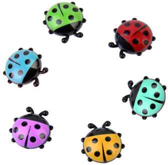 Magneet 6Pcs Mini Lieveheersbeestje Magneten Creatieve Koelkast Magnetische Stickers Klas Kantoor Whiteboard Gadget