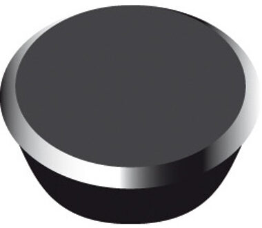 Magneet Alco 13mm rond doos a 10 stuks zwart Wit