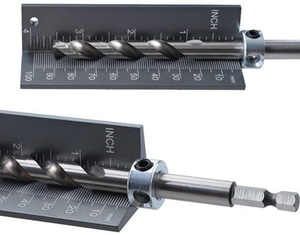 Magneet Boor Limiet Ring Locator Met Hoogte Meten Heerser Aluminium Zaagblad Measur Houtbewerking Machines