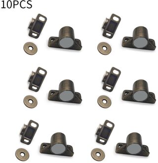 Magneet Deur Stopper Catch Dichter Meubelbeslag Rustieke Brons Sterke Super Krachtige Neodymium Magneten Zinklegering 10stk