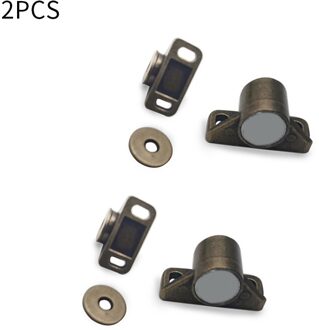 Magneet Deur Stopper Catch Dichter Meubelbeslag Rustieke Brons Sterke Super Krachtige Neodymium Magneten Zinklegering 2stk
