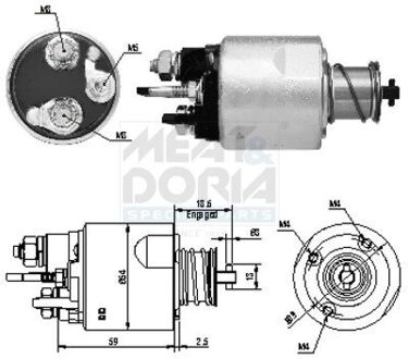 Magneetschakelaar, startmotor 46169