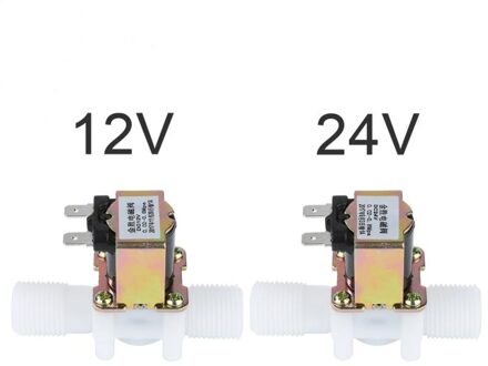 Magneetventiel Spoel Normaal Gesloten Water Inlaat Dc 12V/24V Elektrische Magneetventiel Flow Schakelaar Parallel Draad verbinding Kleppen