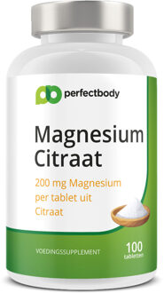 Magnesium Citraat Tabletten - 100 Tabletten - PerfectBody.nl