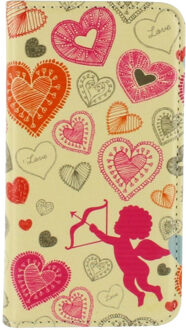Magnet Book Card Stand Case Samsung Galaxy S5 mini Cupid
