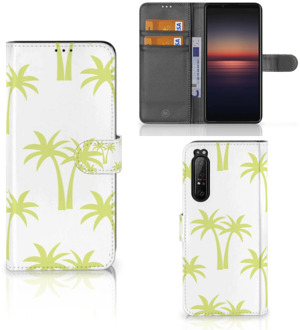 Magnet Case Sony Xperia 1 II Telefoonhoesje Palmtrees