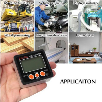 Magnetic Base Digital Protractor Inclinometer Angle Finder Electronic Level Box Professional Measuring Tools Quick &accurate