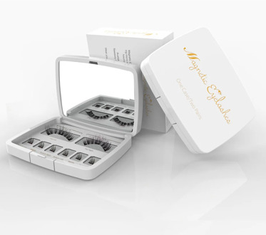 Magnetic False Eyelashes Full Eyes 3D Natural Fake Lashes Look Fake Lashes with Tweezers 3 Magnets Set Lashes Dropshiping