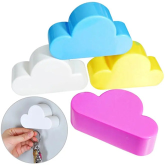 Magnetic Hooks Creative Cloud Shape Magnets Wall Key Holder Keys Securely Home Storage Holder Magnetic Hooks Home Storage Hooks