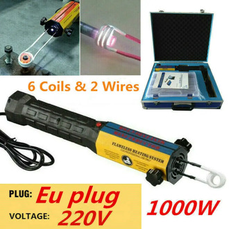 Magnetic Induction Heater Bolt Heat Remover Tool Hand-held Induction Heater with Coils Tool Box Car Repair Tool Set EU/US Plug