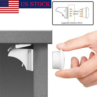 Magnetic Invisible Safety Cupboard Lock Baby Child Pet Proof Drawer Security US