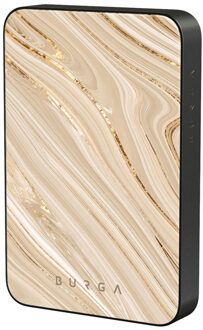 Magnetic Powerbank 5.000 mAh - Geschikt voor MagSafe en Qi2 - Full Glam / Gunmetal Meerkleurig - One size