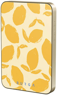 Magnetic Powerbank 5.000 mAh - Geschikt voor MagSafe en Qi2 - Lemon Tart / Gold Meerkleurig - One size