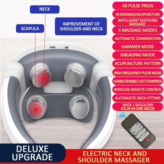 Magnetic Pulse Electric Neck Massager Heating Relief Pain Tool Cervical Massage Vertebra Health Care Physiotherapy Relax Product