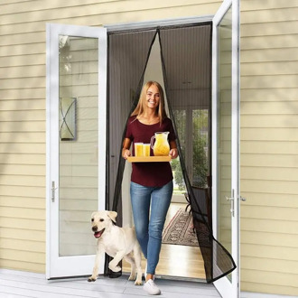 Magnetic Screen Door Hands-free Magnetic mosquito net door net Anti fly insect door screen Anti-Mosquito curtain mesh for door
