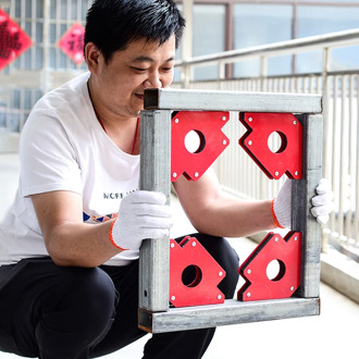 Magnetic Square Weld Angle Seat Locator Welding Angle Welding Positioner Electromagnetic Welding Magnet Seat Auxiliary Tool