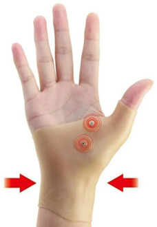 Magnetic Therapy Wrist Hand Thumb Support Gloves Silicone Gel Arthritis Pressure Corrector Massage Pain Relief Gloves